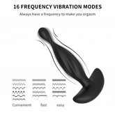 Vibrador con tapón anal, masajeador de próstata masculino, masturbador del punto G